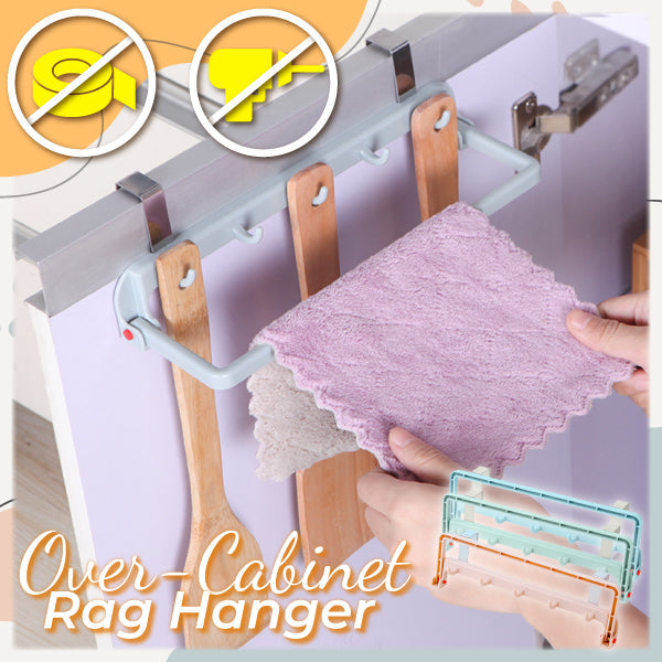 Versatile Over-Cabinet Rag Hanger