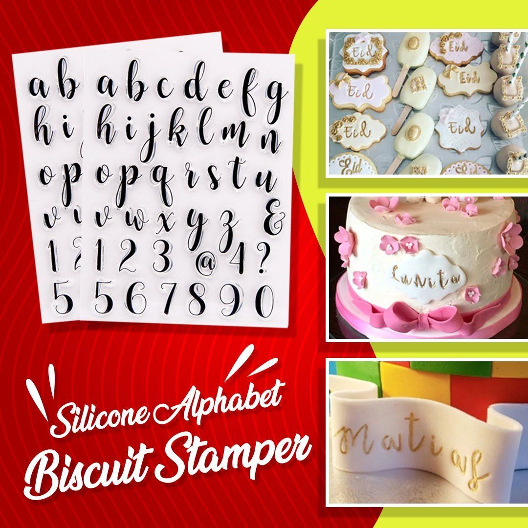 Silicone  Alphabet Biscuit Stamper