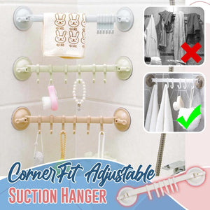 CornerFit Adjustable Suction Hanger