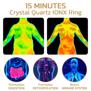 RainbowHealth Crystal Quartz IONX Ring