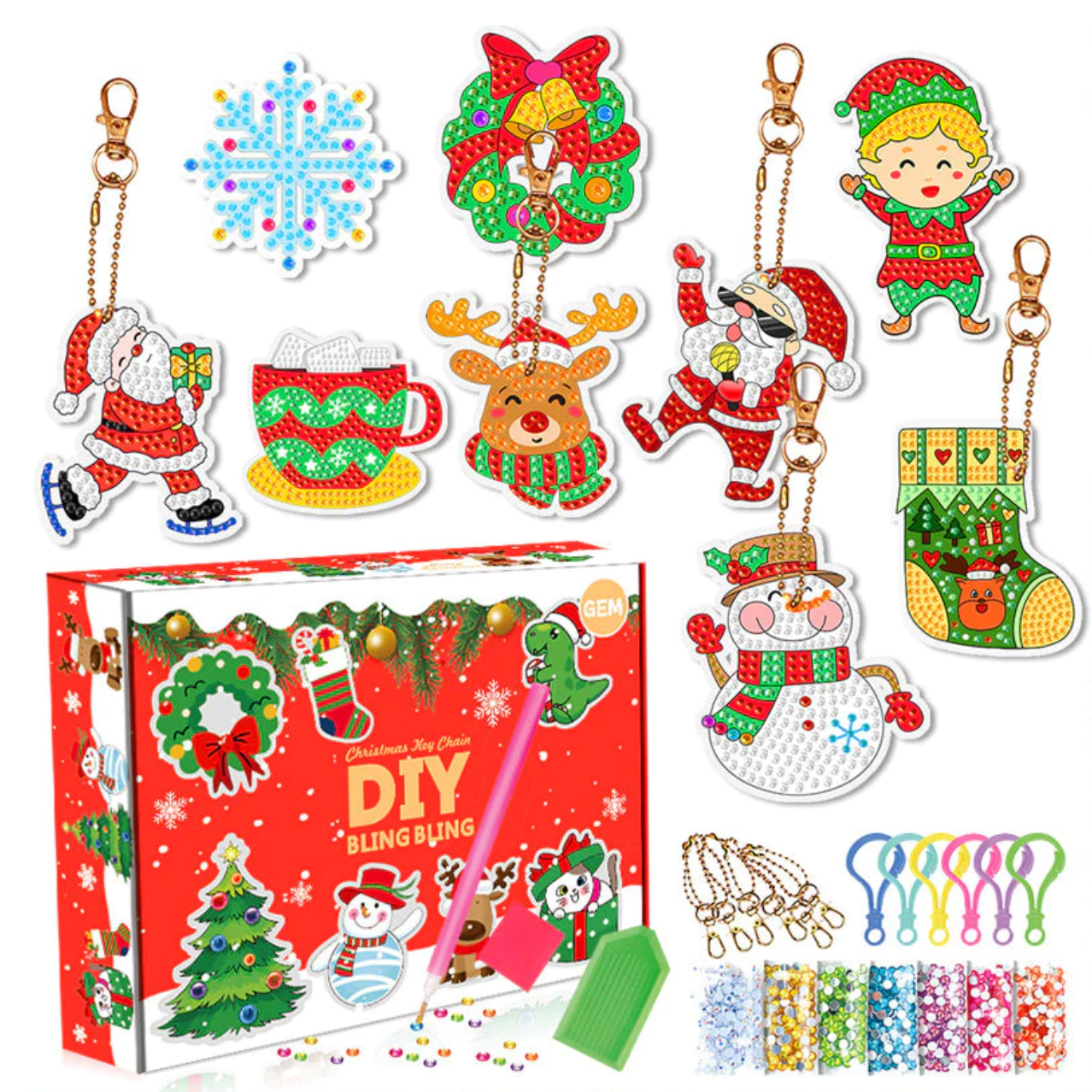 Christmas Diamond Painting Stickers Kit