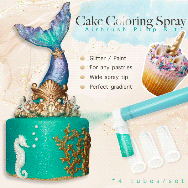 Cake Coloring Spray Pump Kit