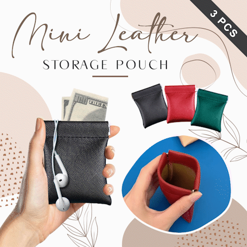 Mini Leather Storage Pouch
