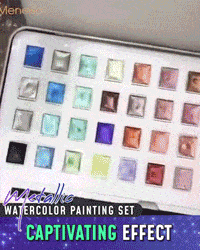 Metallic Watercolor Painting Set