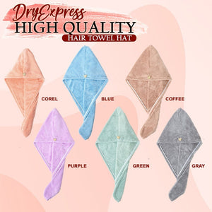 DryExpress High Quality Hair Towel Hat